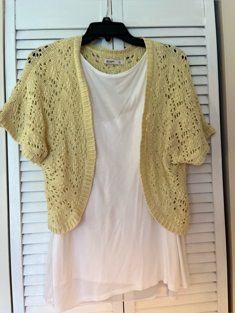 Old Navy Yellow 100% Cotton Bolero Shrug! Perfect over a Sundress/ Tank! Size XL